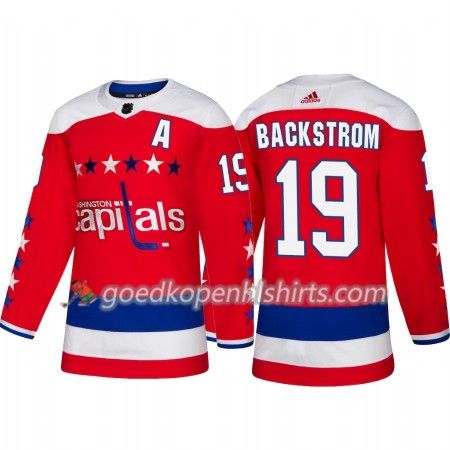 Washington Capitals Nicklas Backstrom 19 Adidas 2018-2019 Alternate Authentic Shirt - Mannen